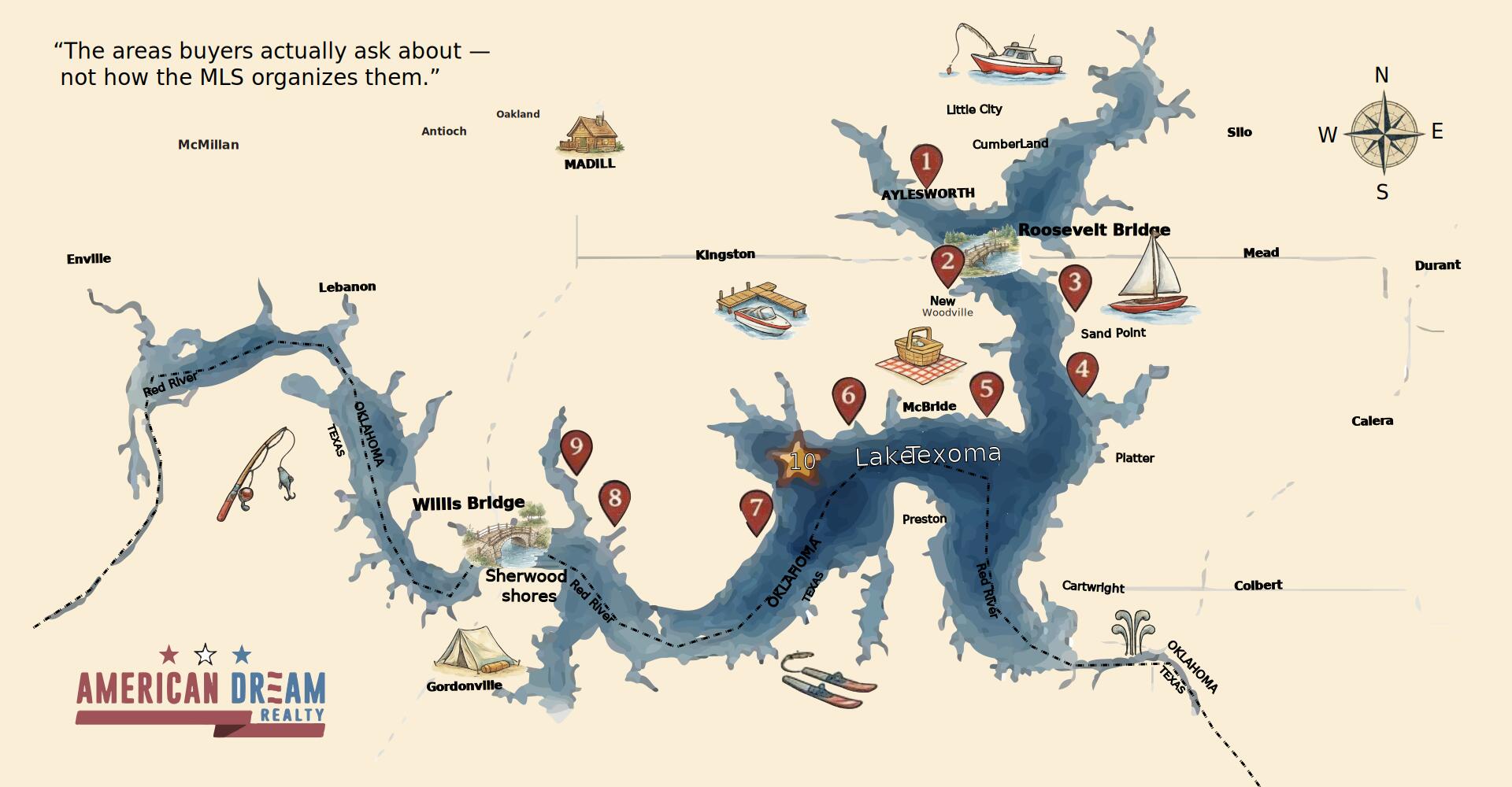 Lake Texoma Community Map